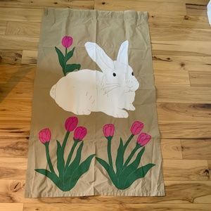 Custom designed bunny tulip flag
